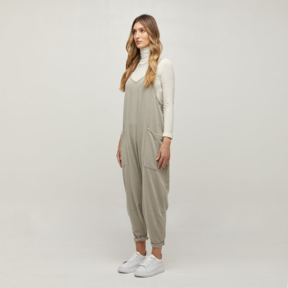 Women's Casual Wide Leg Comfy Jumpsuit-Legletic