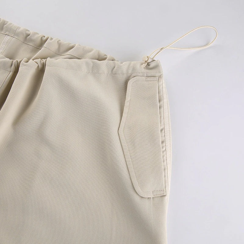 Women Solid Joggers Baggy Trouser Pants-Legletic