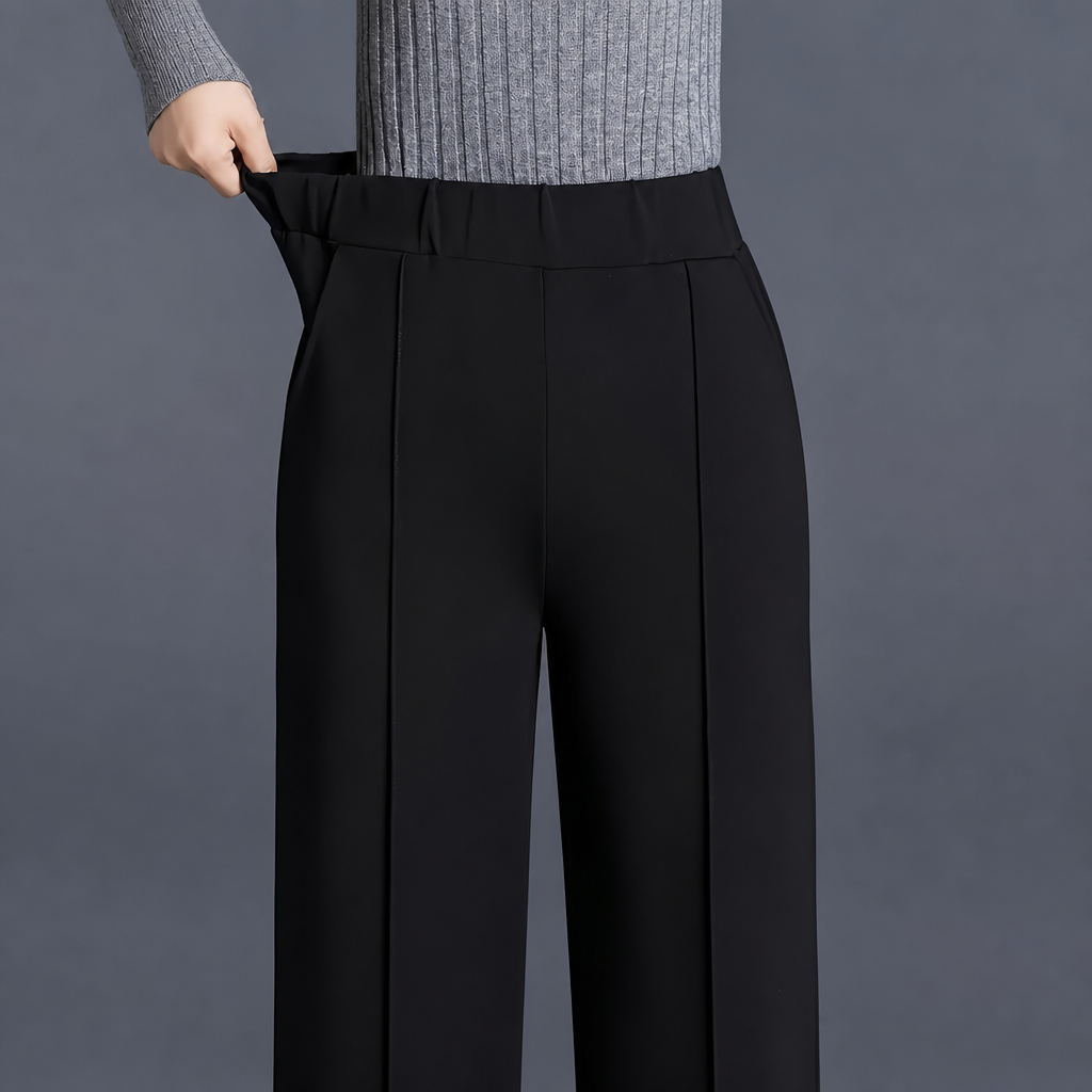 High Slant Pants With Pocket For Women
