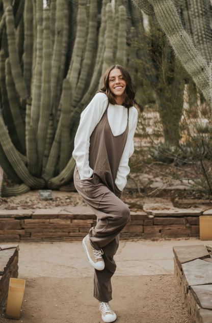 Women's Casual Wide Leg Comfy Jumpsuit-Legletic