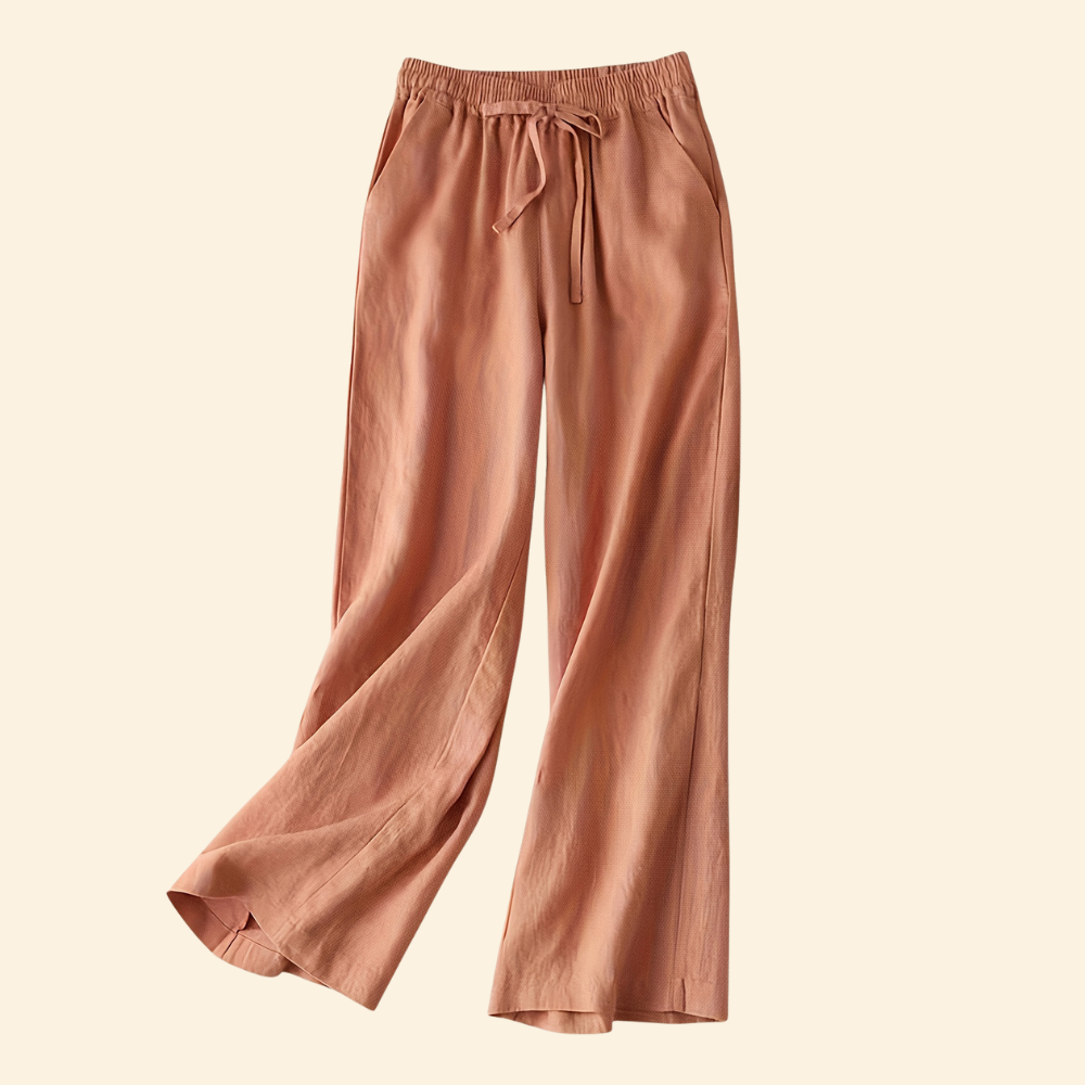 High Rise Wide Loose Drawstring Pants For Women