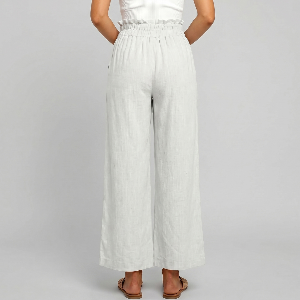 Casual High Rise Wide Palazzo Pants For Women Summer Wear