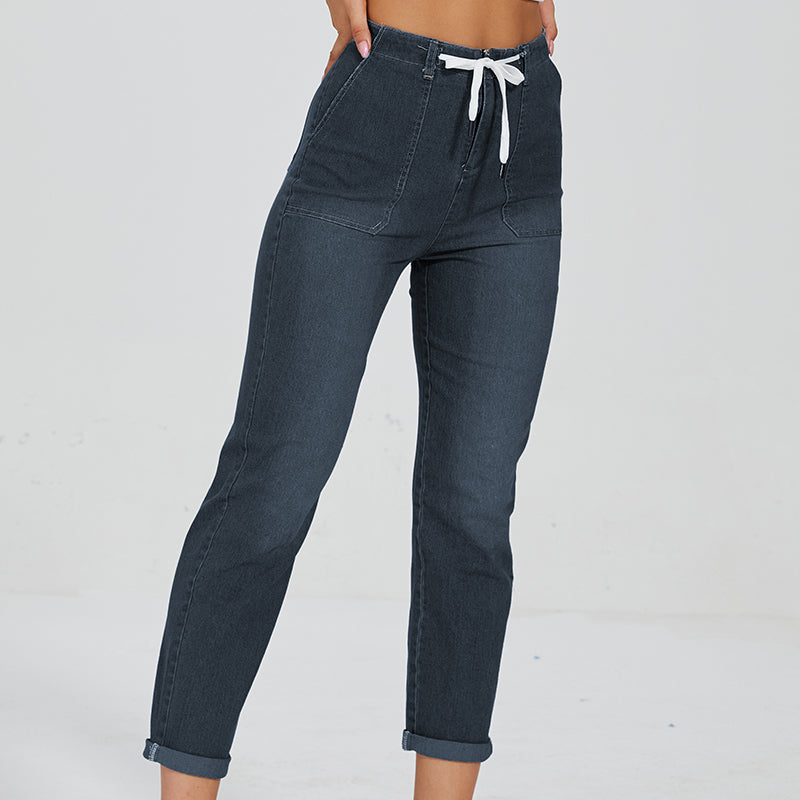 Comfy Denim Pull On Joggers-Legletic