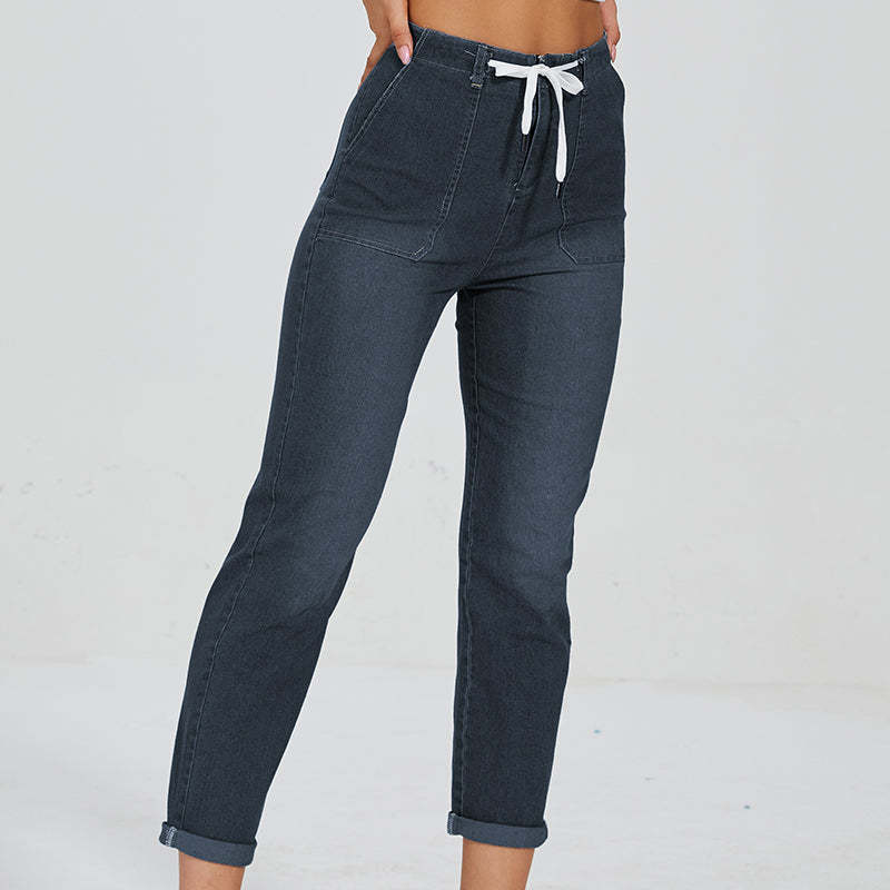 Comfy Denim Pull On Joggers-Legletic