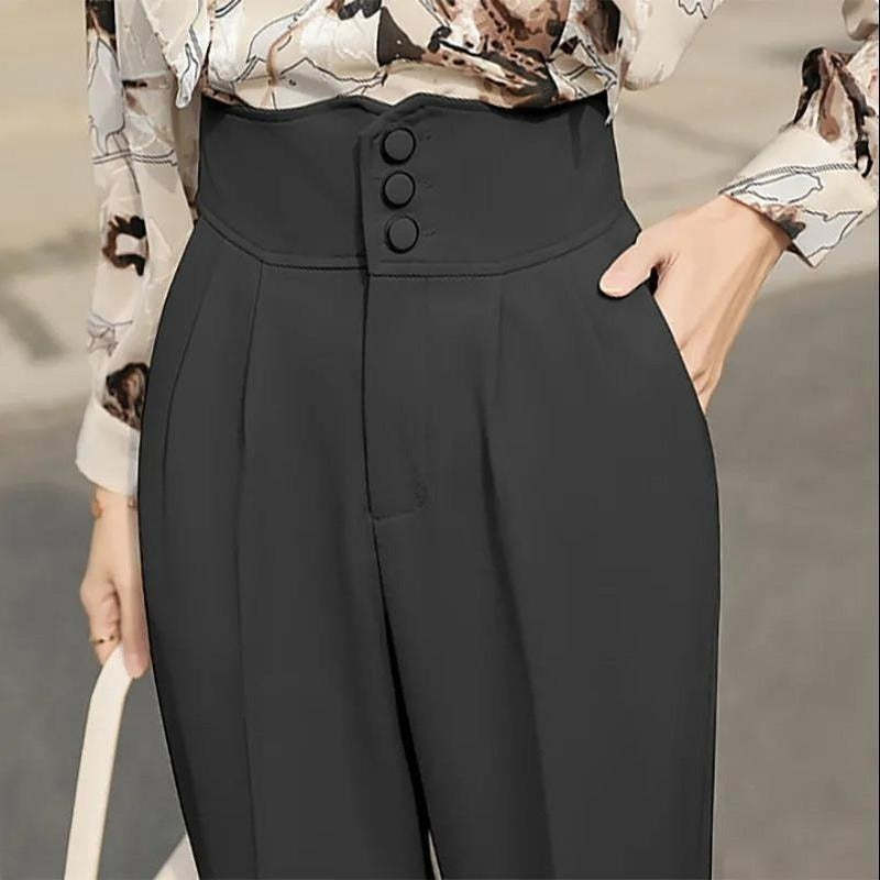Women's Summer Casual Cropped Suit Pants-Legletic