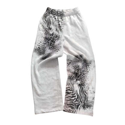 Cheetah Print Heavyweight Loose Fit Sweatpants-Legletic