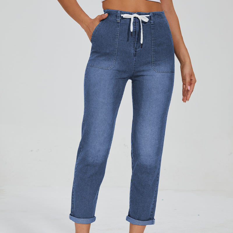 Comfy Denim Pull On Joggers-Legletic