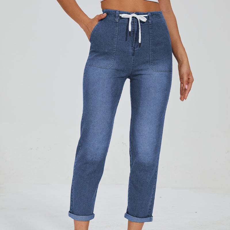 Comfy Denim Pull On Joggers-Legletic