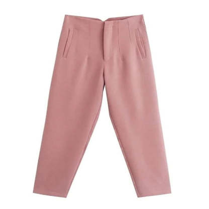 Waist Zipper Fly Female Trousers-Legletic