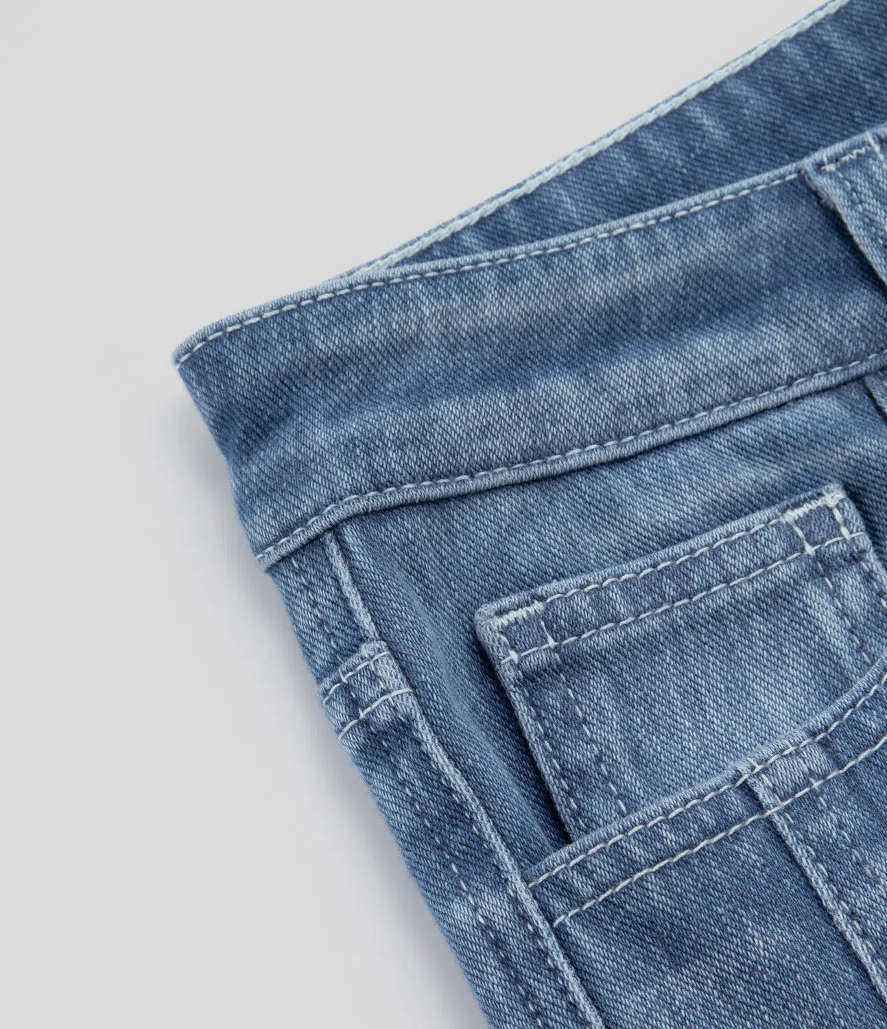 Mid Rise Button Zipper Multiple Pockets Stretchy Knit Casual Skinny Jeans-Legletic