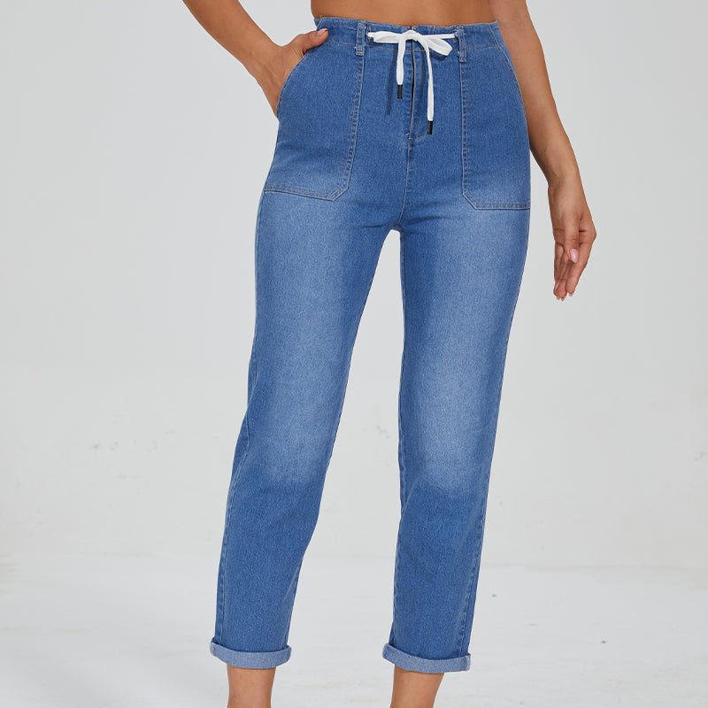 Comfy Denim Pull On Joggers-Legletic