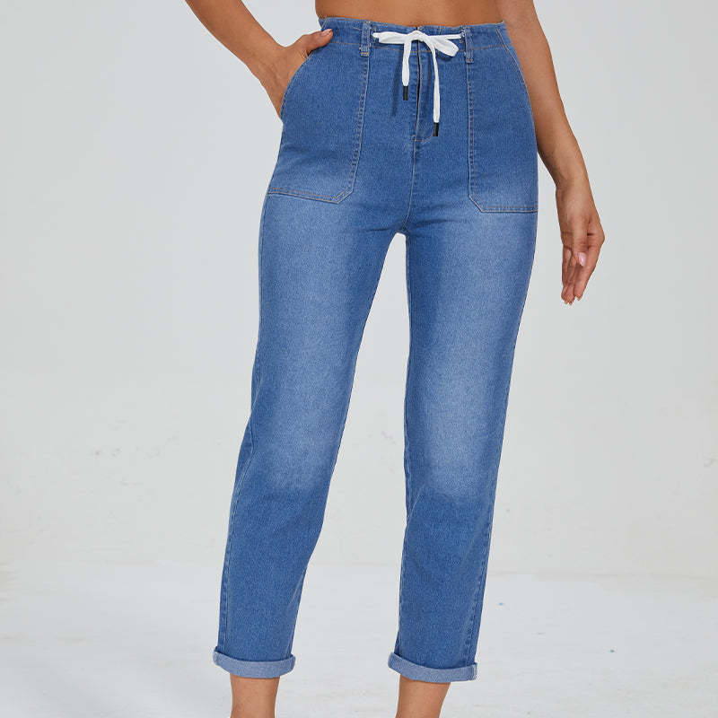 Comfy Denim Pull On Joggers-Legletic