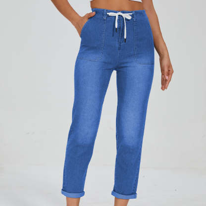 Comfy Denim Pull On Joggers-Legletic