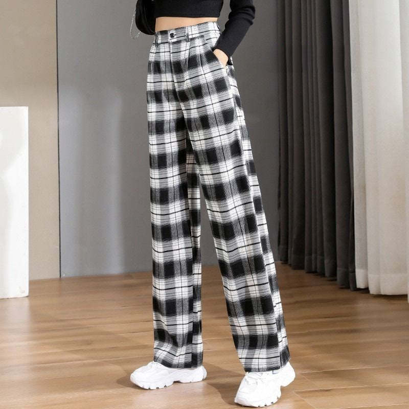 Baggy Office Wear Straight Pants-Legletic