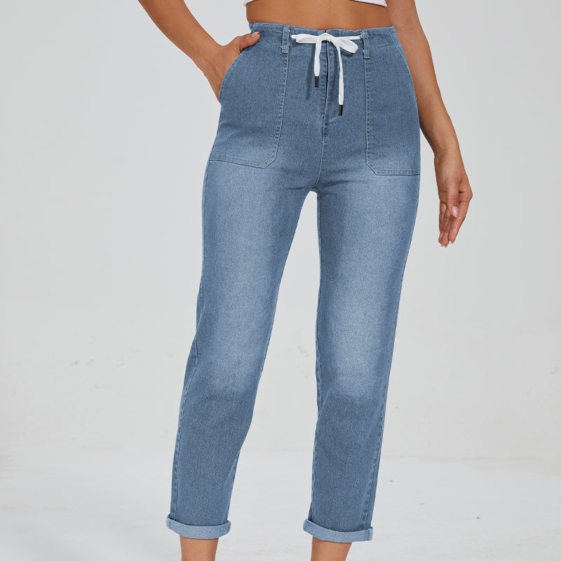 Comfy Denim Pull On Joggers-Legletic