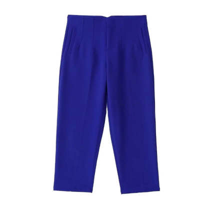Waist Zipper Fly Female Trousers-Legletic