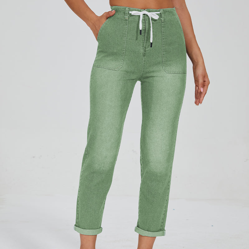 Comfy Denim Pull On Joggers-Legletic