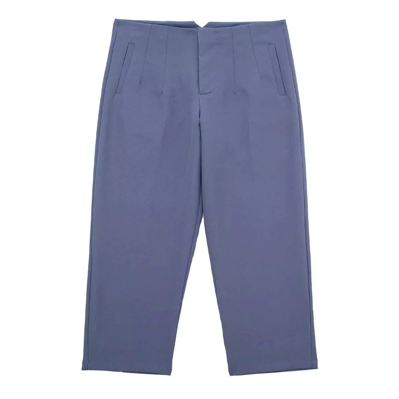 Waist Zipper Fly Female Trousers-Legletic
