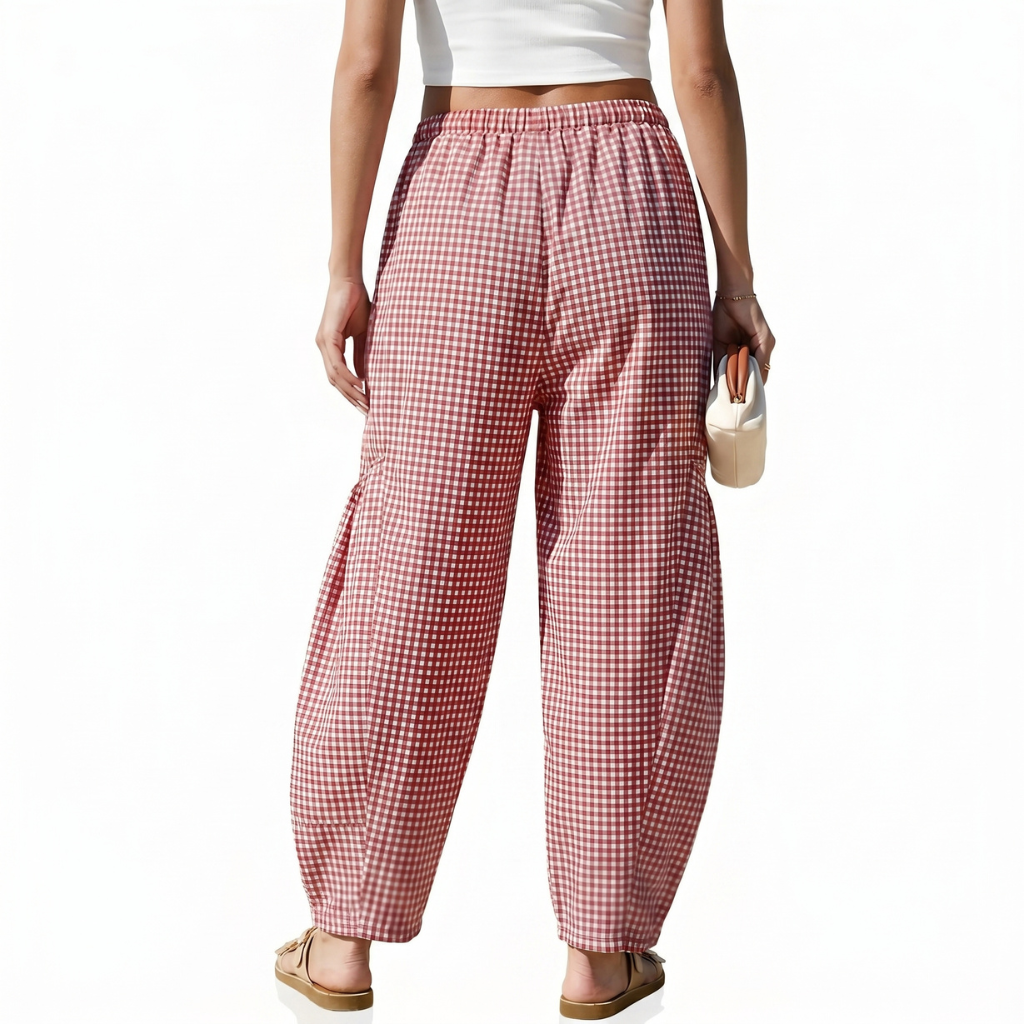 Striped Palazzo Lounge Pants With Drawstring For Women