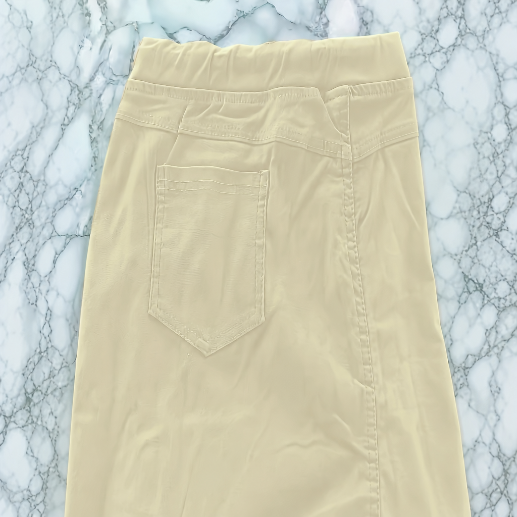 Casual Long Skinny Solid Fashion Pants With Drawstring For Women
