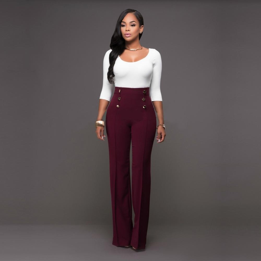 Classic Casual High Waist Stylish Long Pants-Legletic