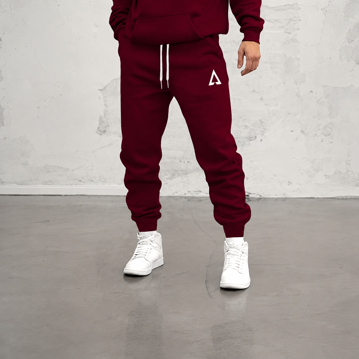 Pattern Print Drawstring Jogger Sweatpants For Running For Men
