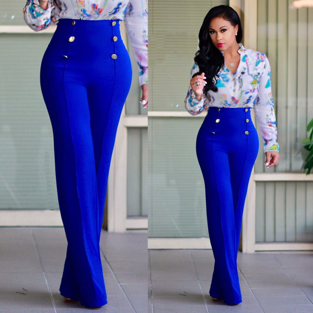 Classic Casual High Waist Stylish Long Pants-Legletic