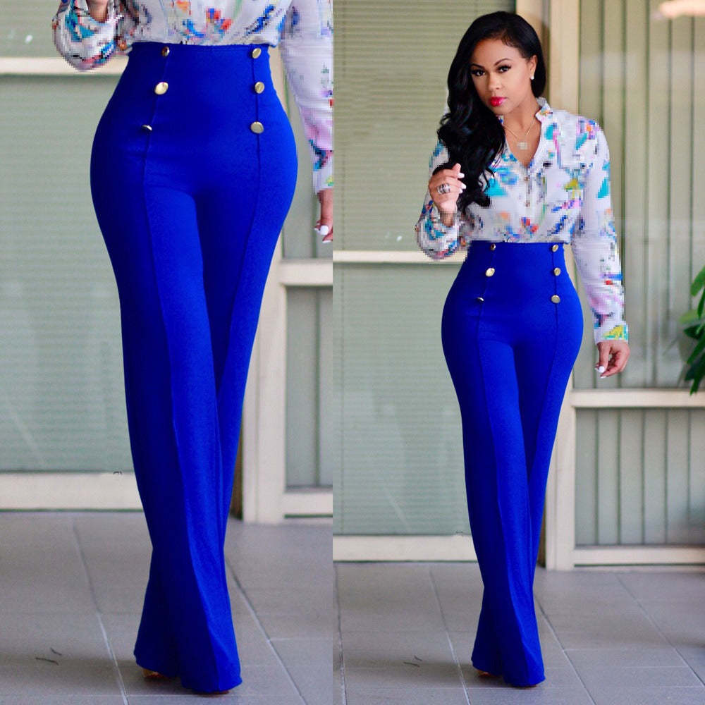 Classic Casual High Waist Stylish Long Pants-Legletic
