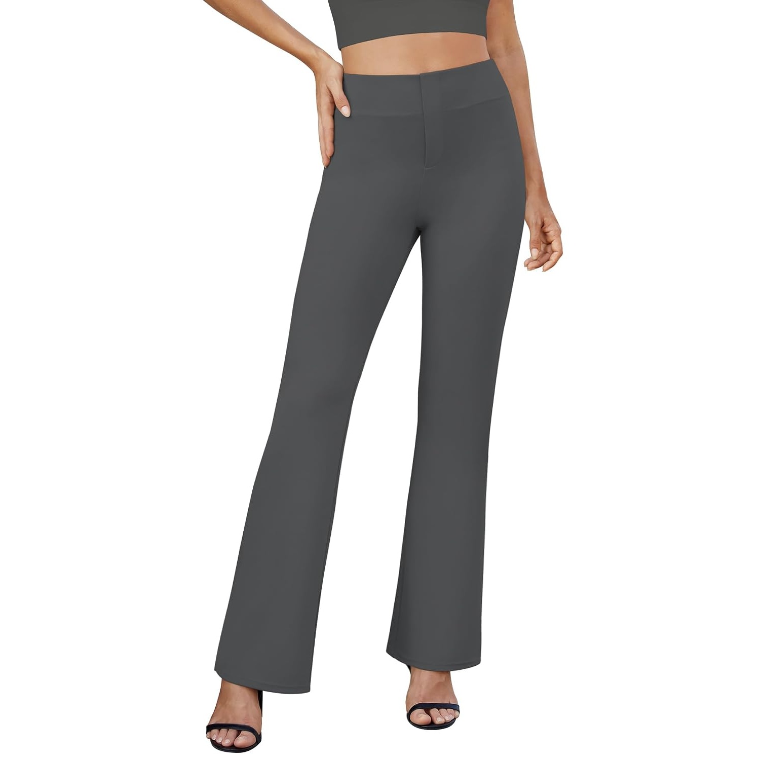 Casual Bootcut Stretchy Pants Dress Gown For Women