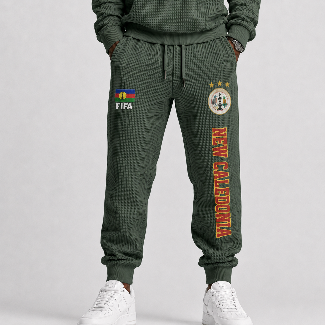 FIFA 2026 Caledonia Printed Waffle Football Fan Pants