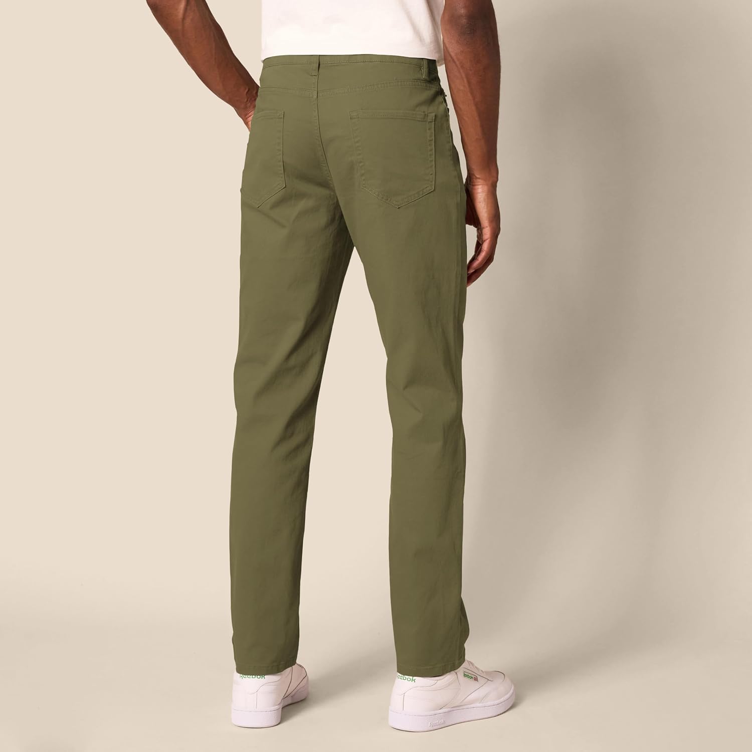 Straight Fit 5 Pocket Stretch Twill Pants