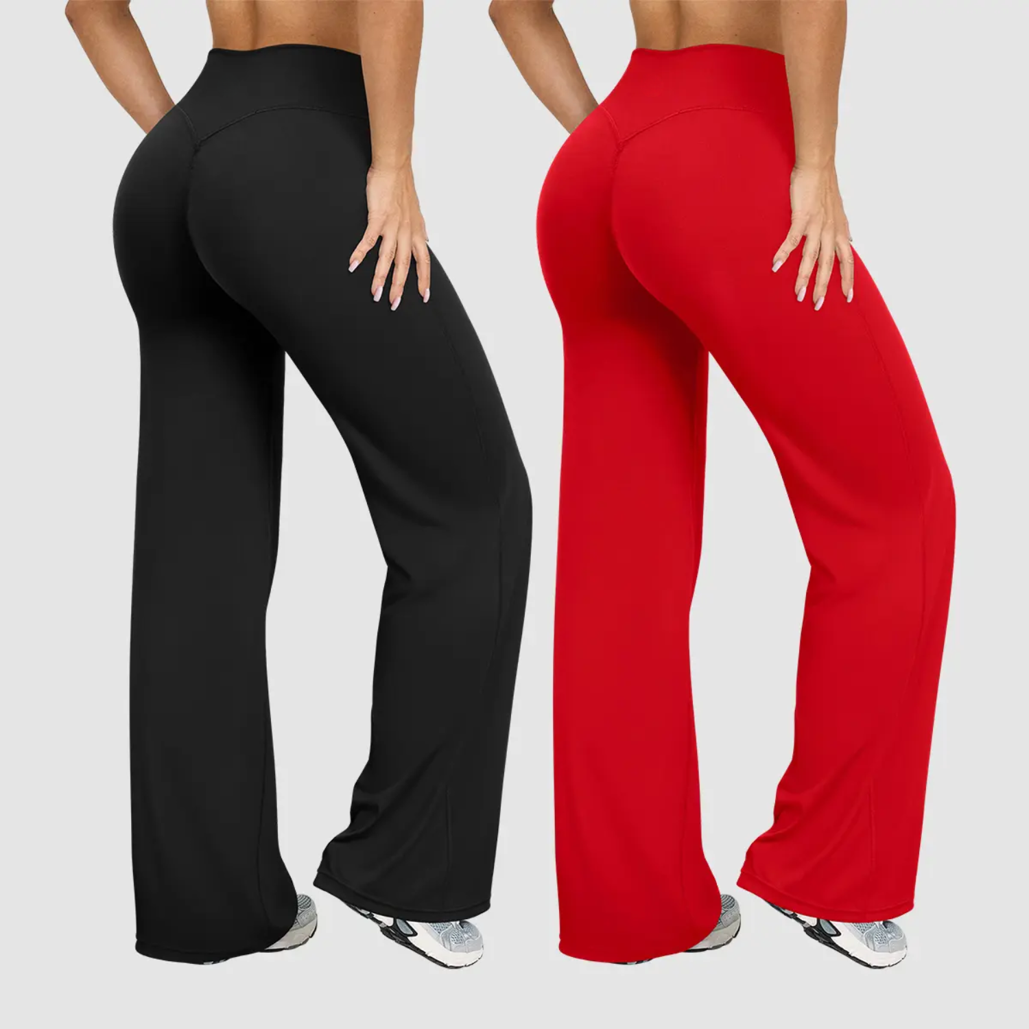 Pack Of 2 High Rise Loose Fit Casual Pants For Women