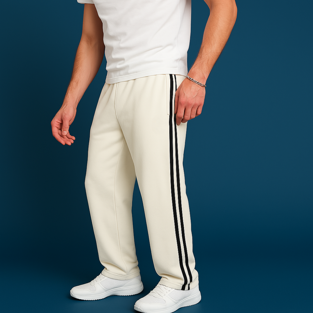 Double Stripe Lounge Pants For Comfortable Casual Wear-Legletic