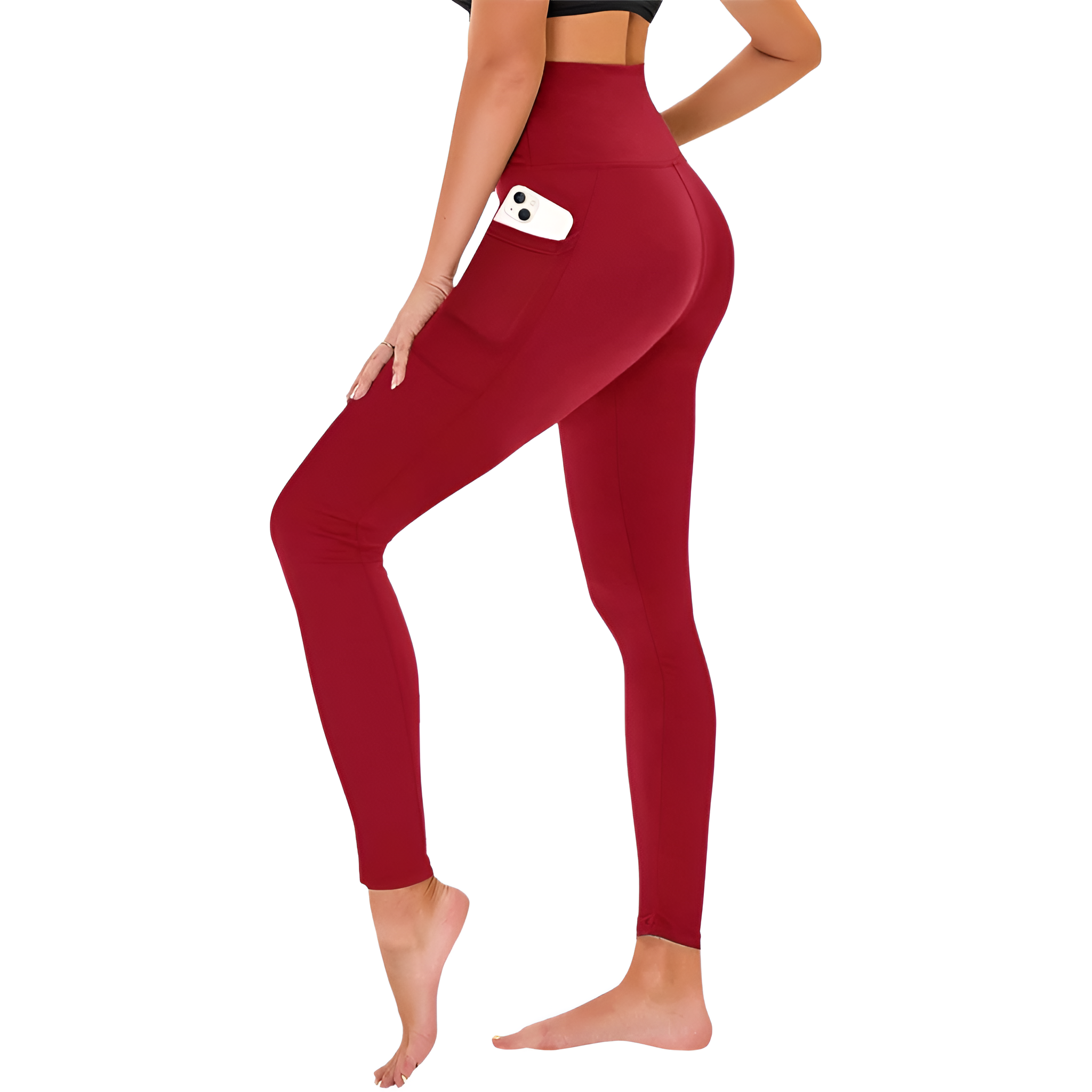 Stretchy Workout Leggings For Women With Pockets