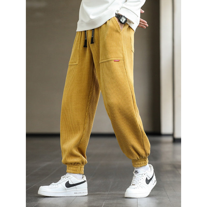 Men's Corduroy Loose Casual Baggy Joggers Pants-Legletic
