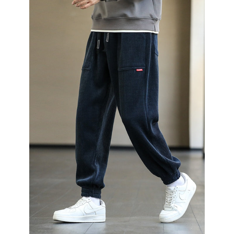 Men's Corduroy Loose Casual Baggy Joggers Pants-Legletic