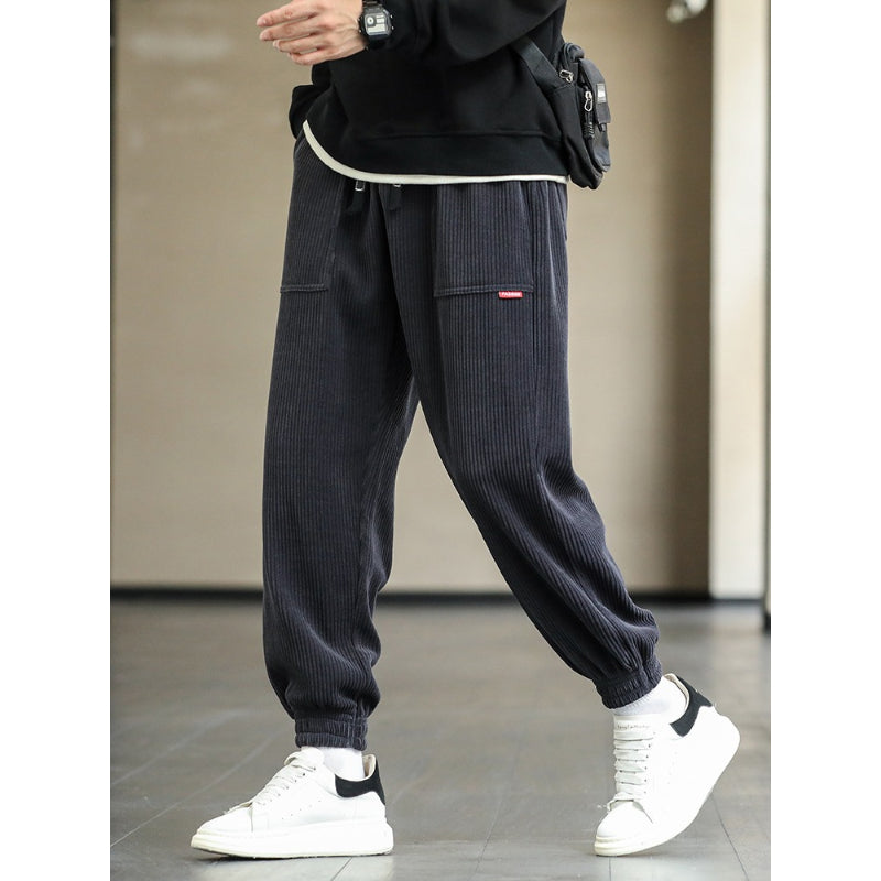 Men's Corduroy Loose Casual Baggy Joggers Pants-Legletic