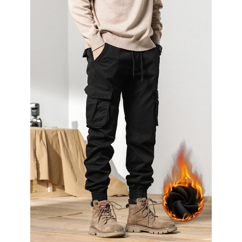 Multi Pockets Winter Cargo Pants For Men-Legletic