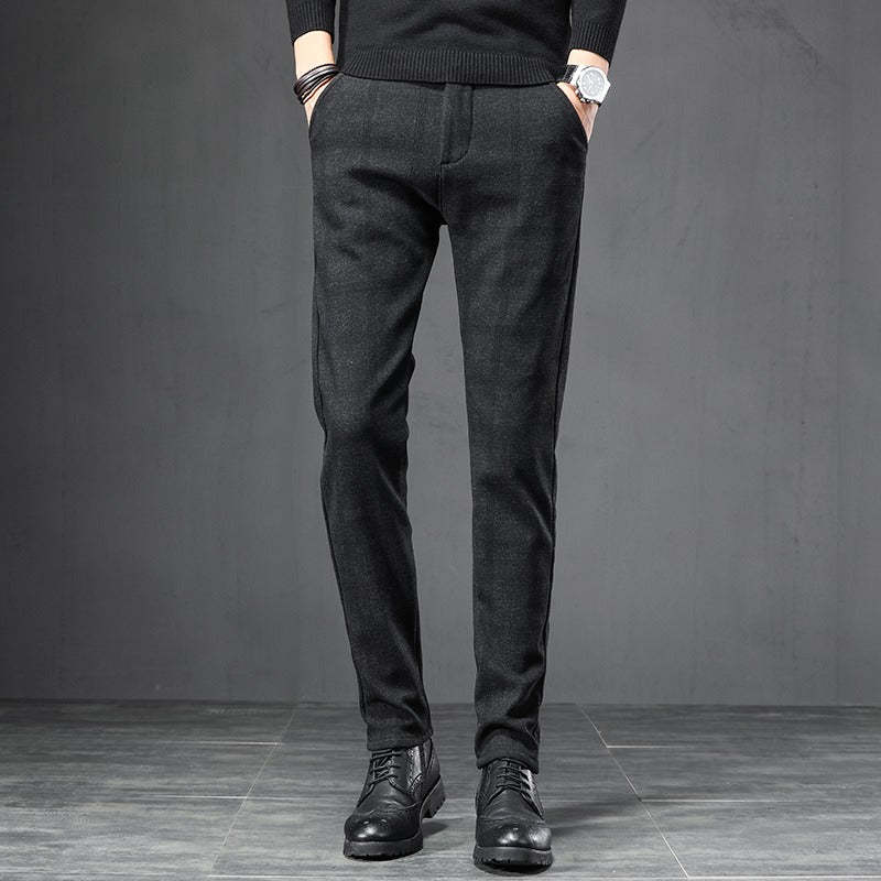 Plaid Work Stretch Pants For Men-Legletic