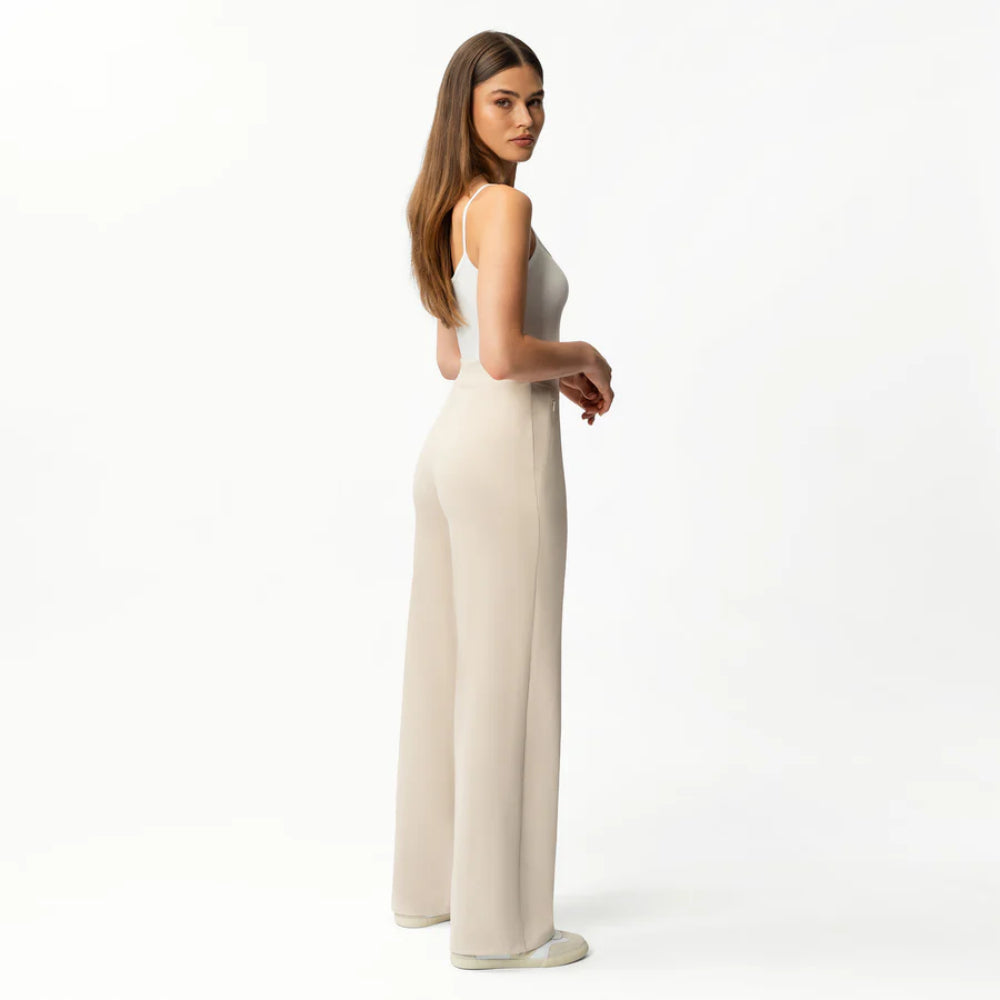 Solid Colored Straight Pants-Legletic
