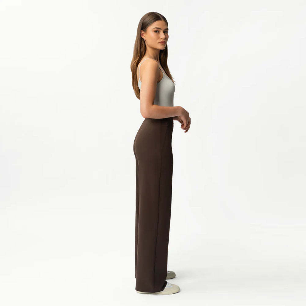 Solid Colored Straight Pants-Legletic