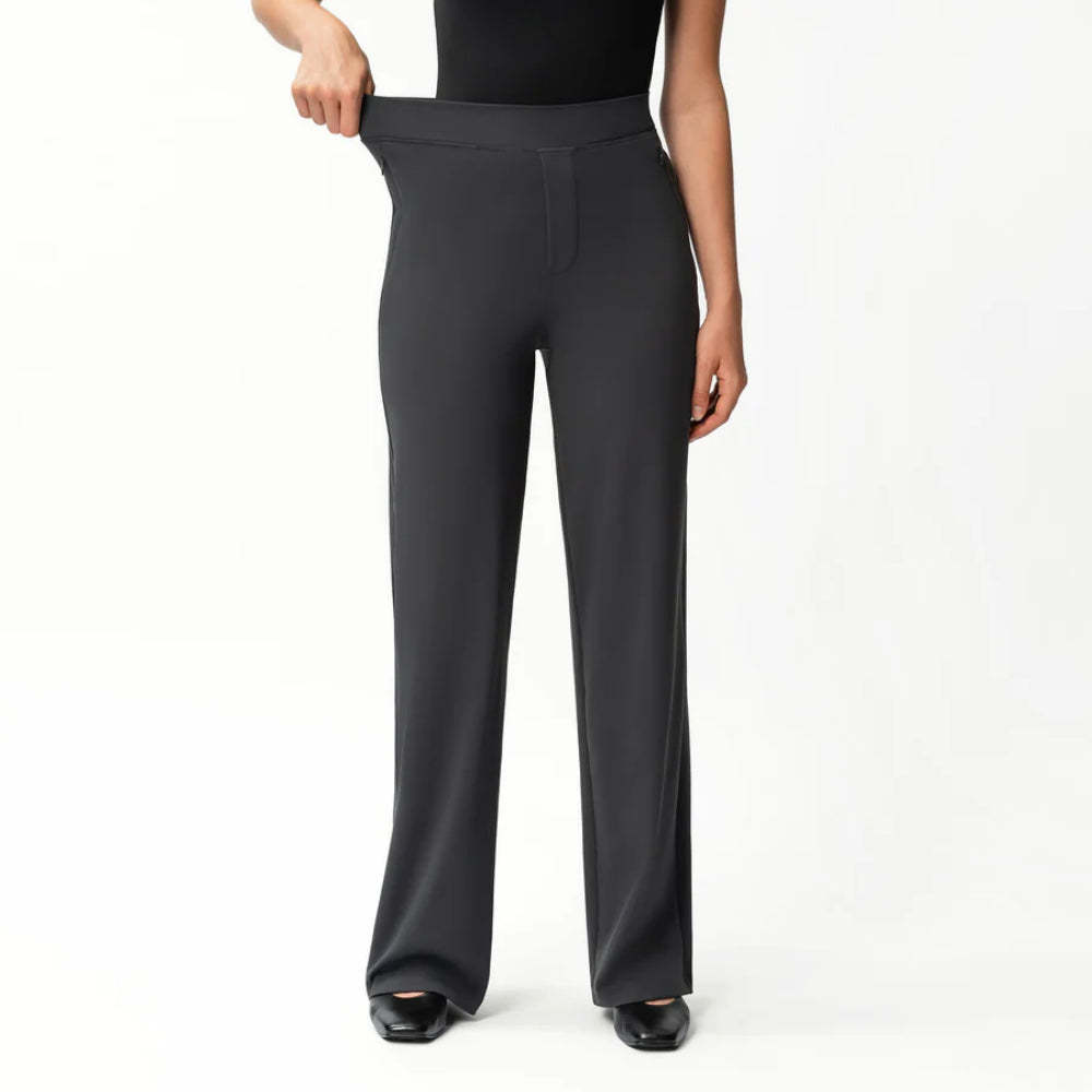 Solid Colored Straight Pants-Legletic