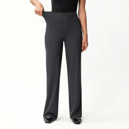 Solid Colored Straight Pants-Legletic