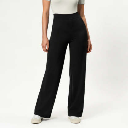 Solid Colored Straight Pants-Legletic