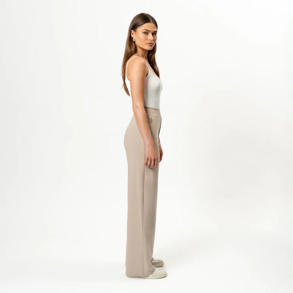 Solid Colored Straight Pants-Legletic