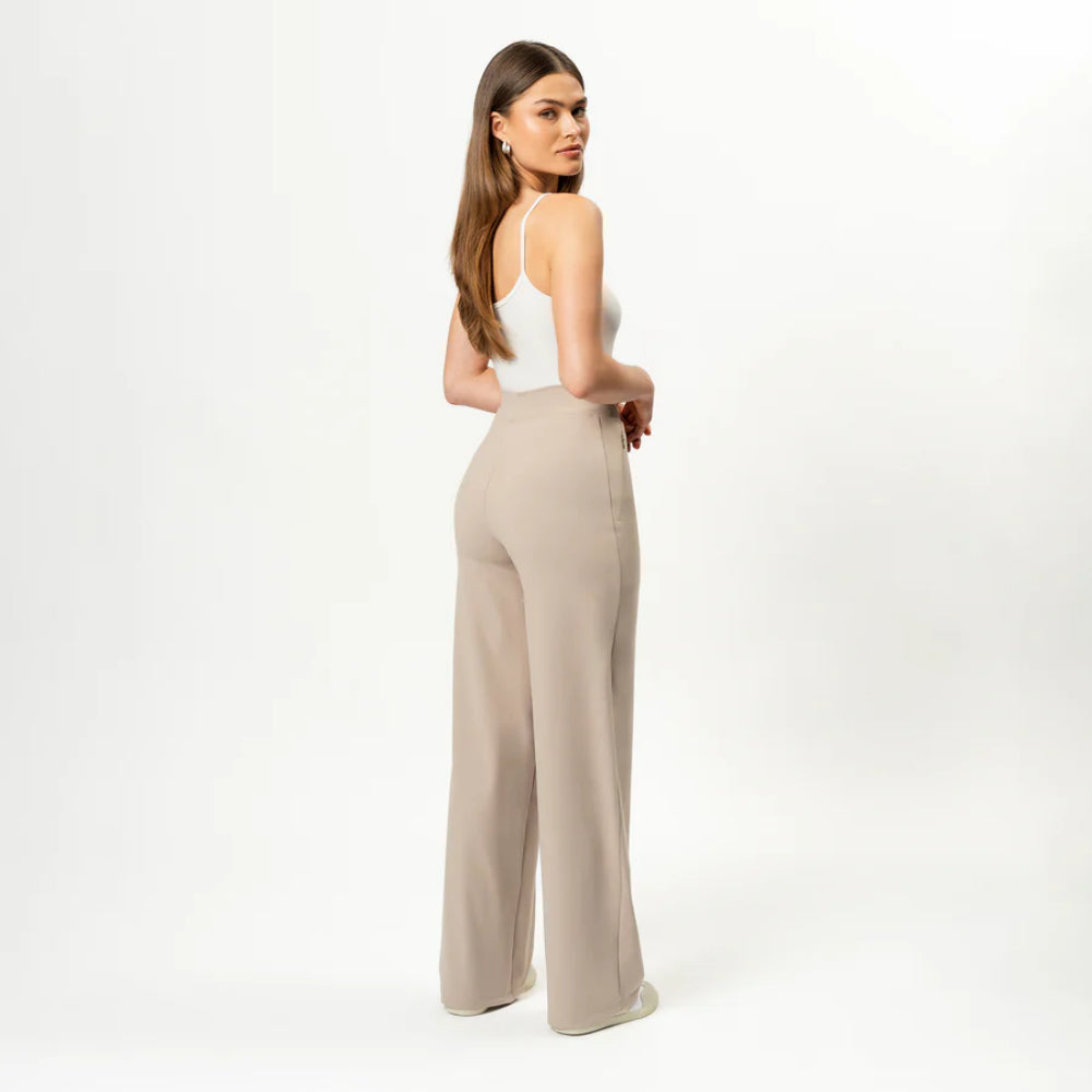 Solid Colored Straight Pants-Legletic