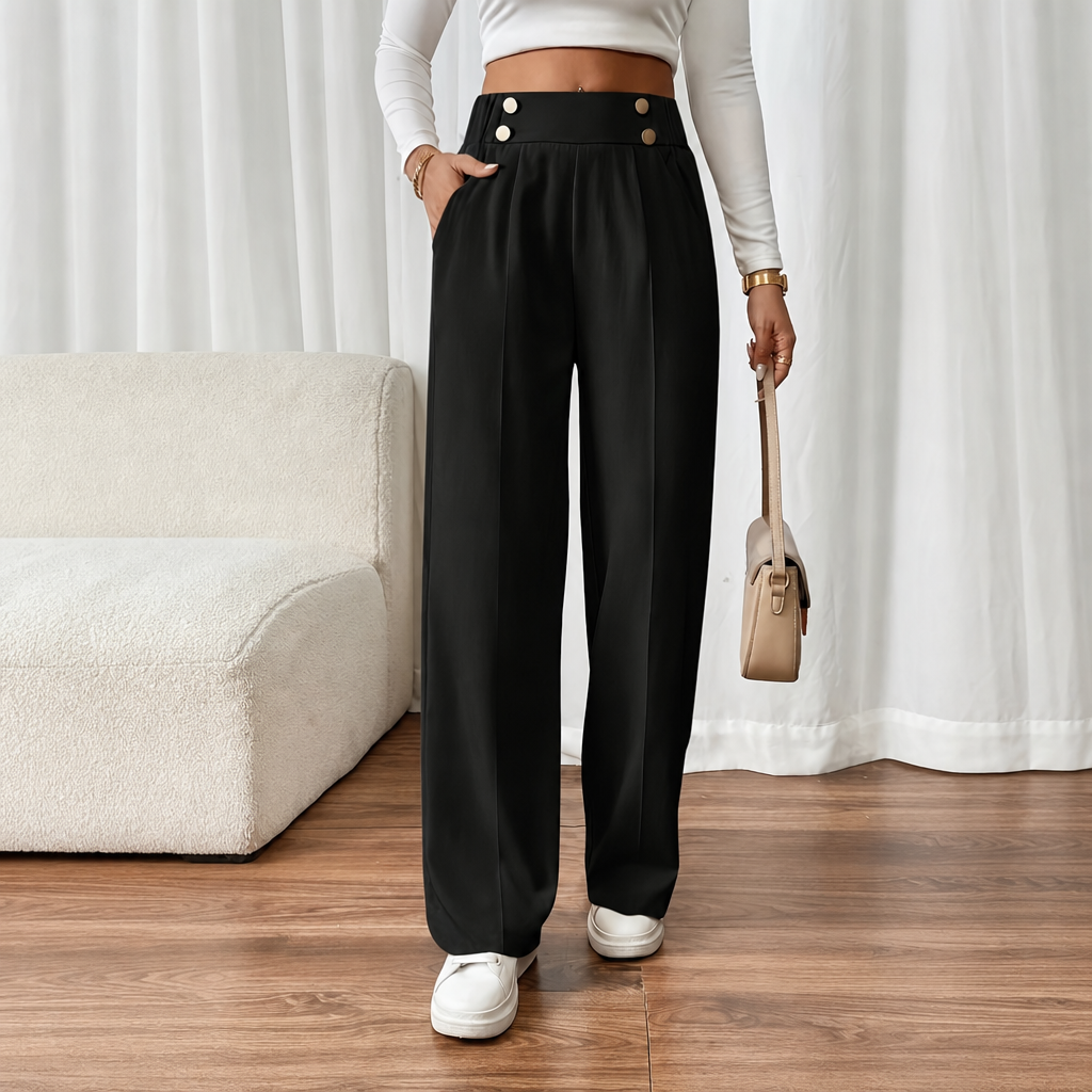 Casual Straight Length Pants For Everyday Wear For Women