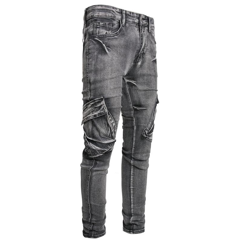 Casual Slim Cargo Fashion Streetwear Jeans For Men