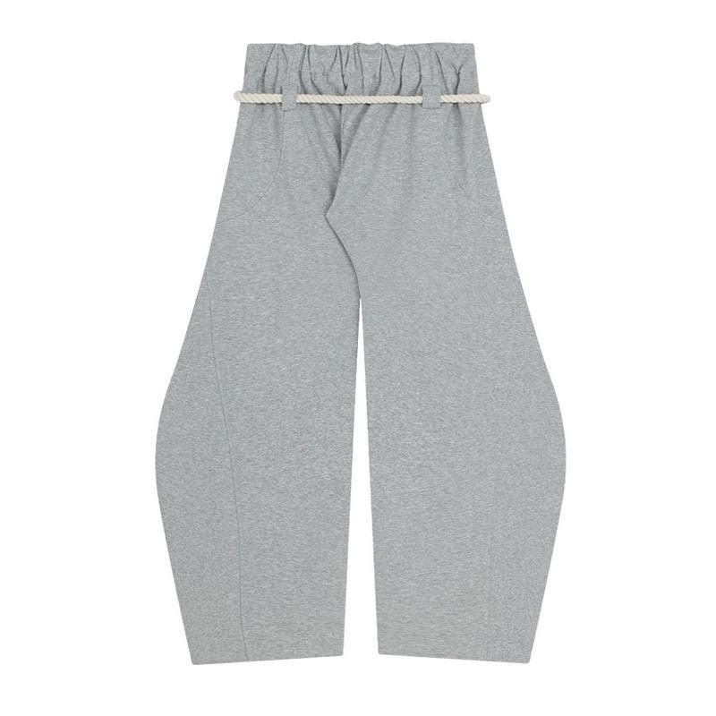 Baggy Wide Leg Pants for Women Casual Elastic Waist Lantern Trouser Sweatpants Womenswear