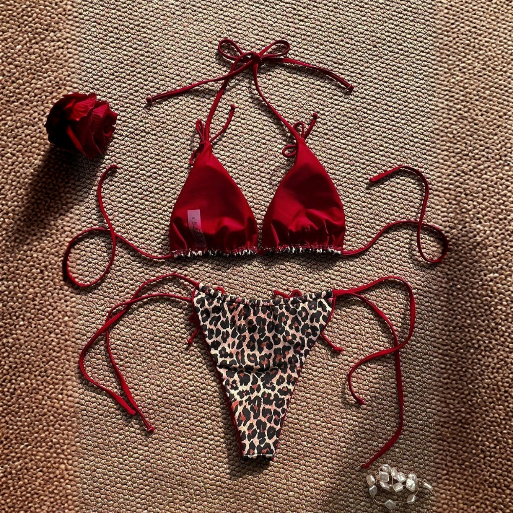 Printed Beachwear Vacation Matching Outfit Set